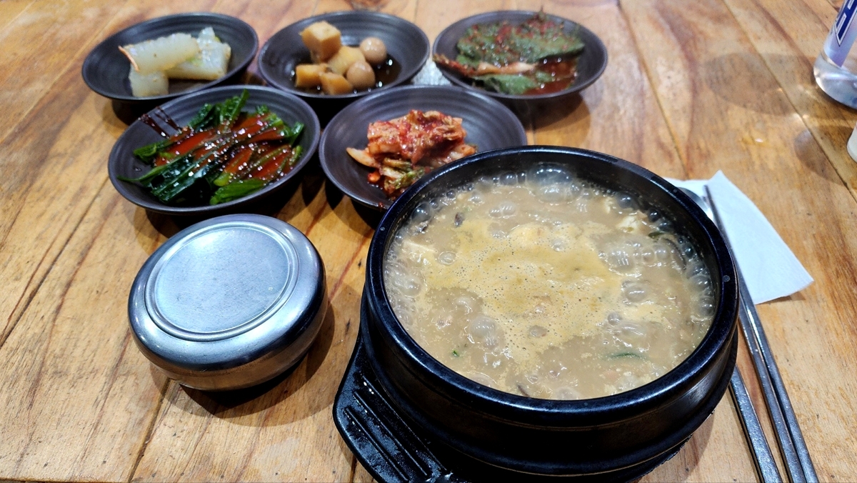 강변역 테크노마트 인근 직장인 점심 백반 식당 깨비밥상의 오늘의 메뉴 청국장백반